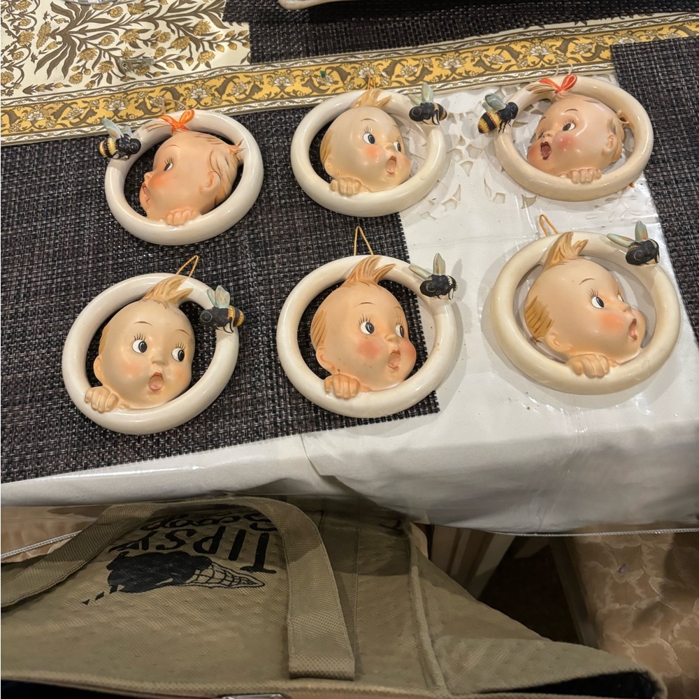 5 Goebel Vintage 1930s West Germany Baby with Bee.